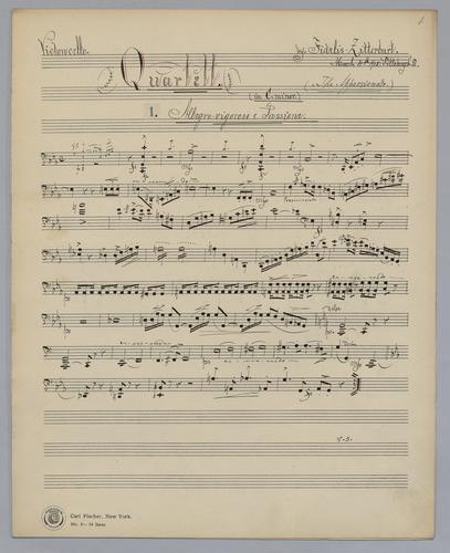 Quartett : [no.] 71 - Parts: Violoncello,