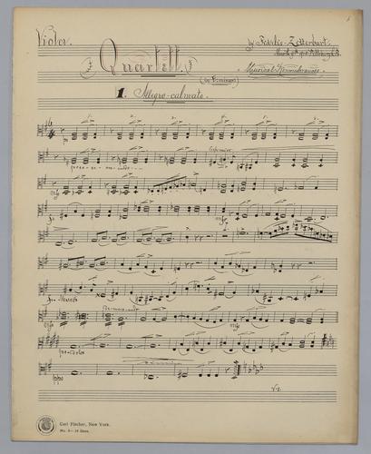 Quartett : [no.] 72 - Parts: Viola,