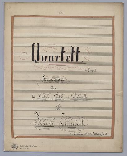 Quartett : [no.] 63 - Parts: Violin 1,