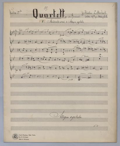 Quartett : [no.] 59 - Parts: Violin 2,