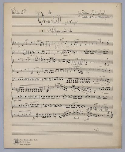 Quartett : [no.] 60 - Parts: Violin 2,