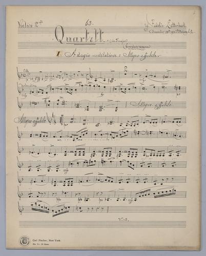 Quartett : [no.] 63 - Parts: Violin 2,
