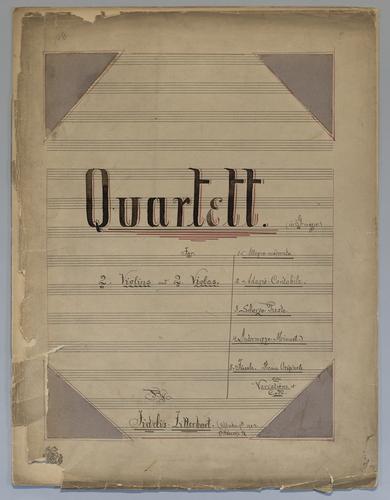 Quartett : [unnumbered] - Parts: Violin 1,