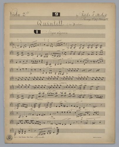 Quintett : [no.] 9 - Parts: Viola 2,