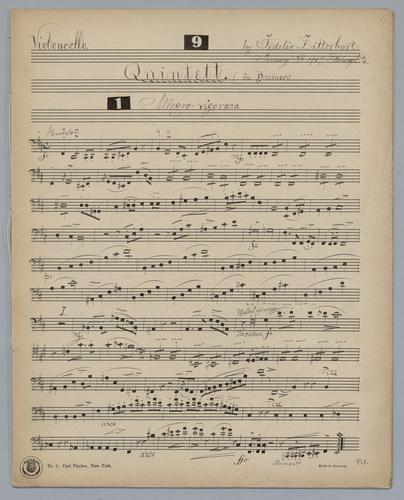 Quintett : [no.] 9 - Parts: Violoncello,
