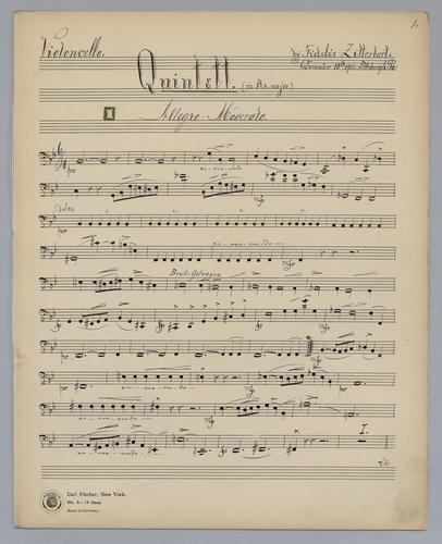 Quintett [no.] 11 - Parts - Violoncello,