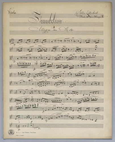 Thumbelina : Quartett - Parts: Viola,