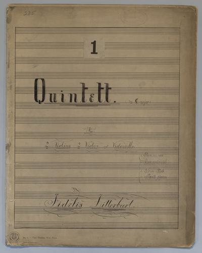 Quintett : [no.] 1 - Parts: Violin 1