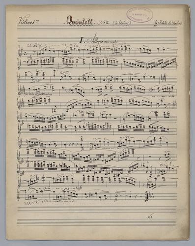 Quintett : [no.] 2 - Parts: Violino 1