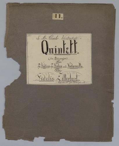 Quintett [no.] 11 - Parts - Violin 1,