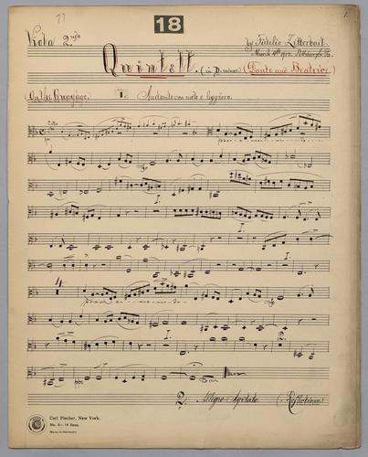 Quintett : [no.] 18 - Parts: Viola 2,