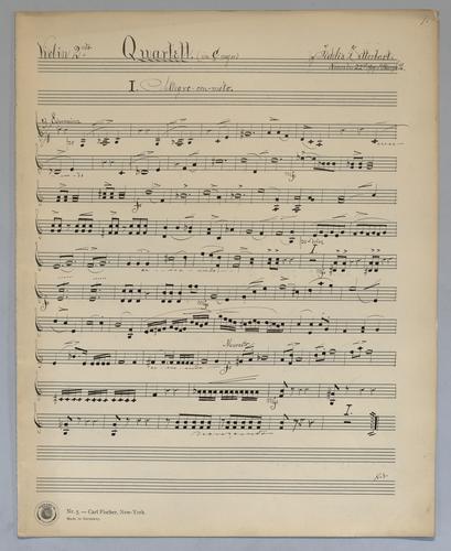 Quartett : [unnumbered] - Parts: Violin 2,