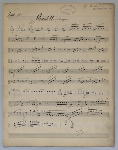 Quintett : [no.] 1 - Parts: Viola 1