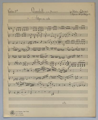 Quartett for 2 Violins and 2 Violas - Parts: Violin 2,