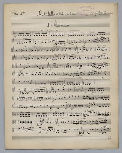 Quintett : [no.] 2 - Parts: Viola 2