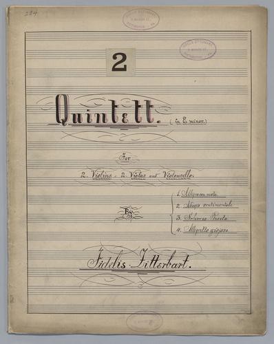Quintett : [no.] 2 - Parts: Violoncello