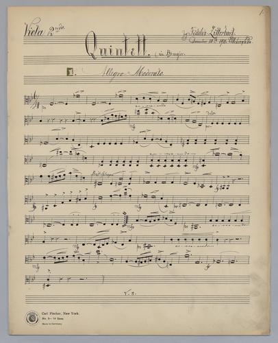 Quintett [no.] 11 - Parts - Viola 2,