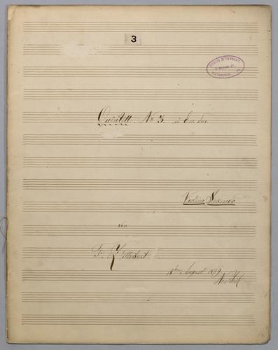 Quintett : [no.] 3 - Parts: Violin 2,