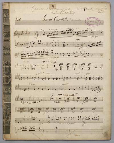 Quintett : [no.] 4 - Parts: Viola,