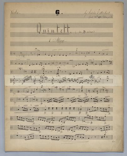 Quintett : [no.] 6 - Parts: Viola,