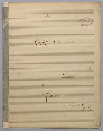 Quintett : [no.] 3 - Parts: Violoncello,