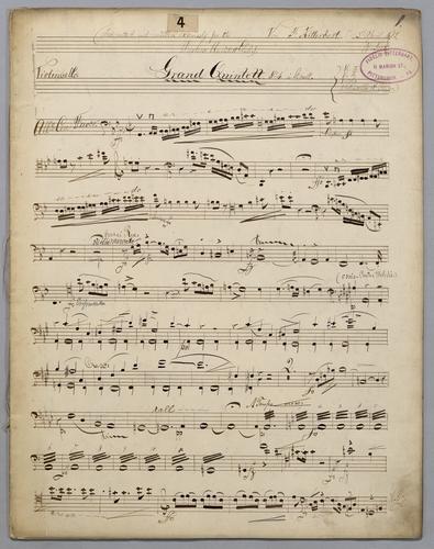 Quintett : [no.] 4 - Parts: Violoncello,