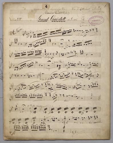 Quintett : [no.] 4 - Parts: Violin 1,