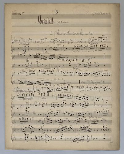 Quintett : [no.] 5 - Parts: Violin 1,