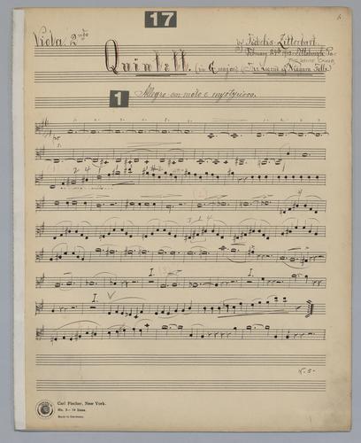 Quintett : [no.] 17 - Parts: Viola 2,