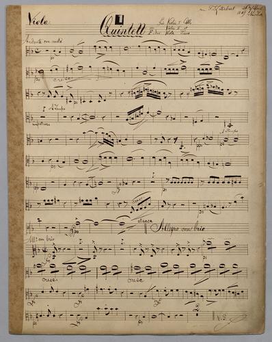 Quintett : [no.] 1 - Parts: Viola,