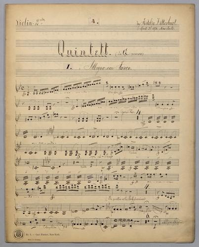Quintett : [no.] 4 - Parts: Violin 2,
