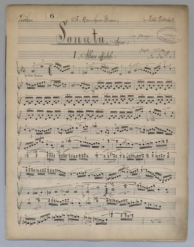Sonata : [no.] 6 - Parts: Violin