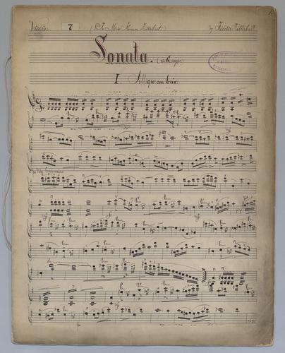 Sonata : no.] 7 - Parts: Violin,