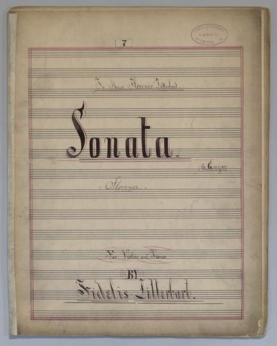Sonata : no.] 7 - Score,