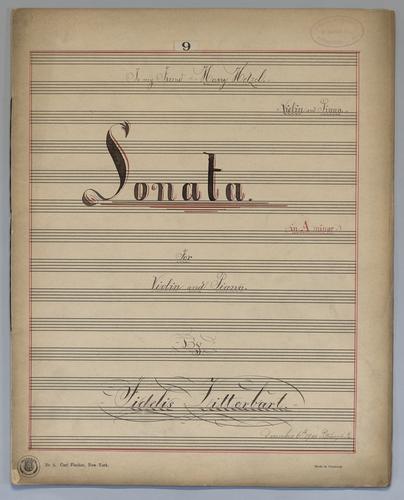 Sonata No. 9 - Score,
