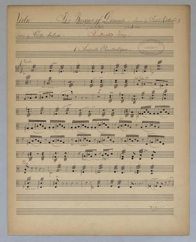 The Barque of Dreams - Parts: Viola,