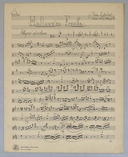Hallowe'en Freaks - Parts: Viola,