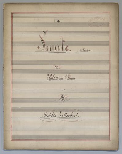Sonate : [no.] 4 - Score