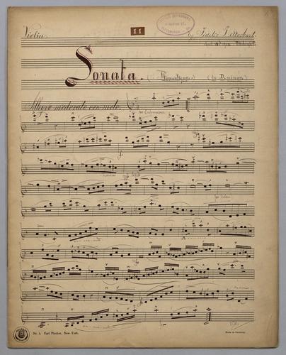 Sonata : [no.] 11 - Violin,