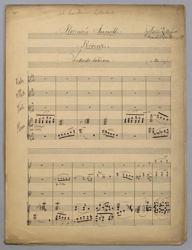 Florence's Farewell - Score,