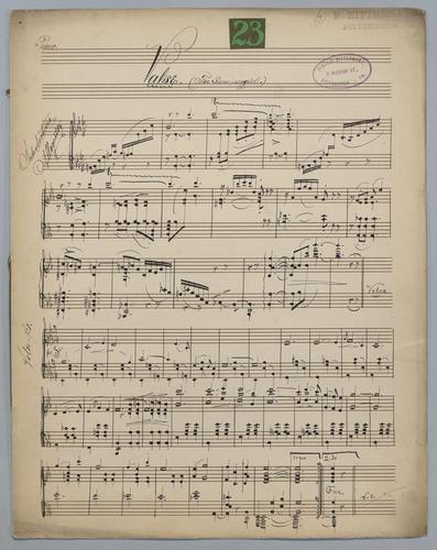 Valse [for] Piano : [no.] 23 : The Summergirl