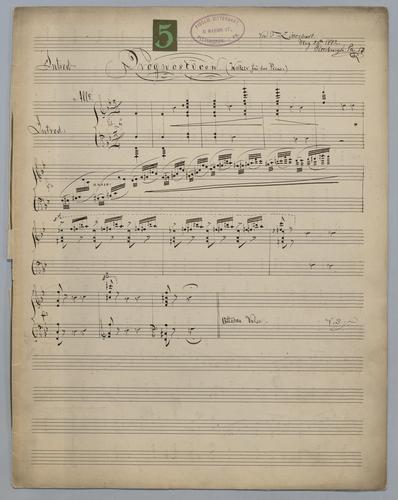 Prognosticon : Waltzer für das Piano : [no.] 5,