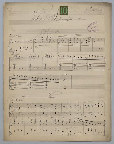 Valse Impromptu [for] Piano : Johannes : [no.] 10