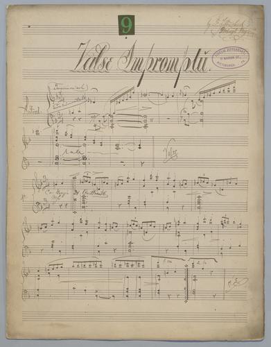 Valse Impromptu [for piano : no.] 9,