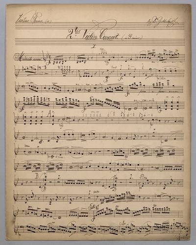 2tes Violin-Concerto - Parts: Violine 1a,