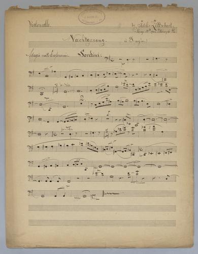 Nachtgesang - Parts: Violoncello,