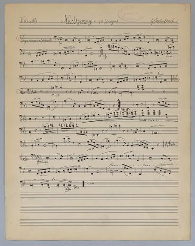 Nachtgesang : [no.] 2 - Parts: Violoncello
