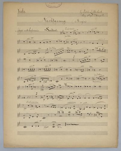 Nachtgesang - Parts: Viola,