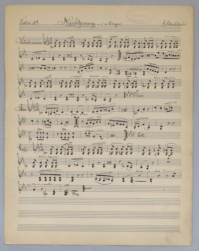 Nachtgesang in Eb Major - Parts: Violino 2