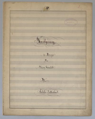 Nachtgesang : [no.] 2 - Parts: Violino 1